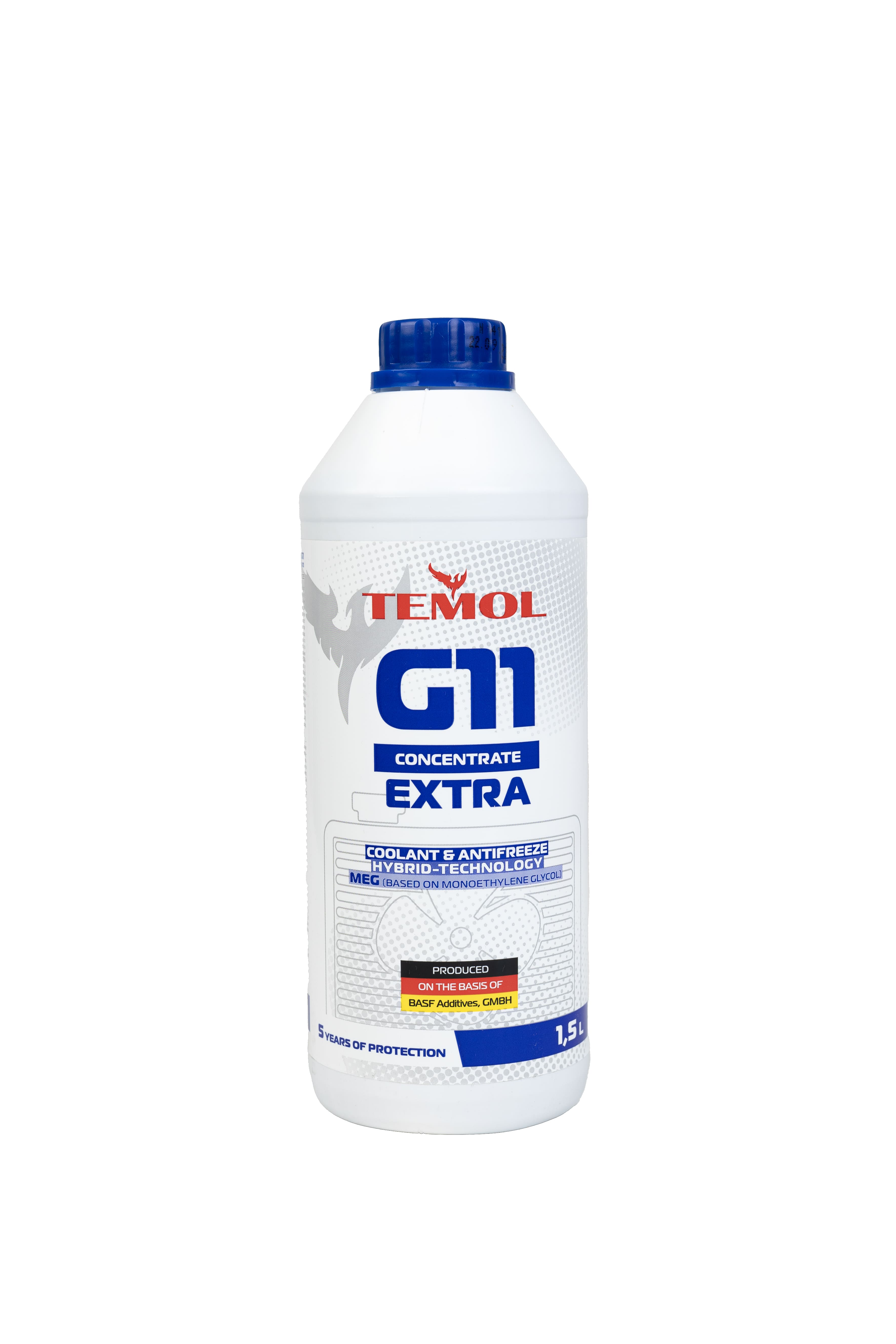 Рідина охолоджуюча TEMOL Antifreeze Extra Concentrate G11 Blue
